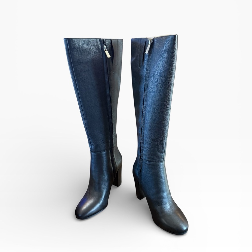 Kenneth Cole New York Justin Block-Heel Tall Knee High Boots Size 8 - Picture 4 of 7